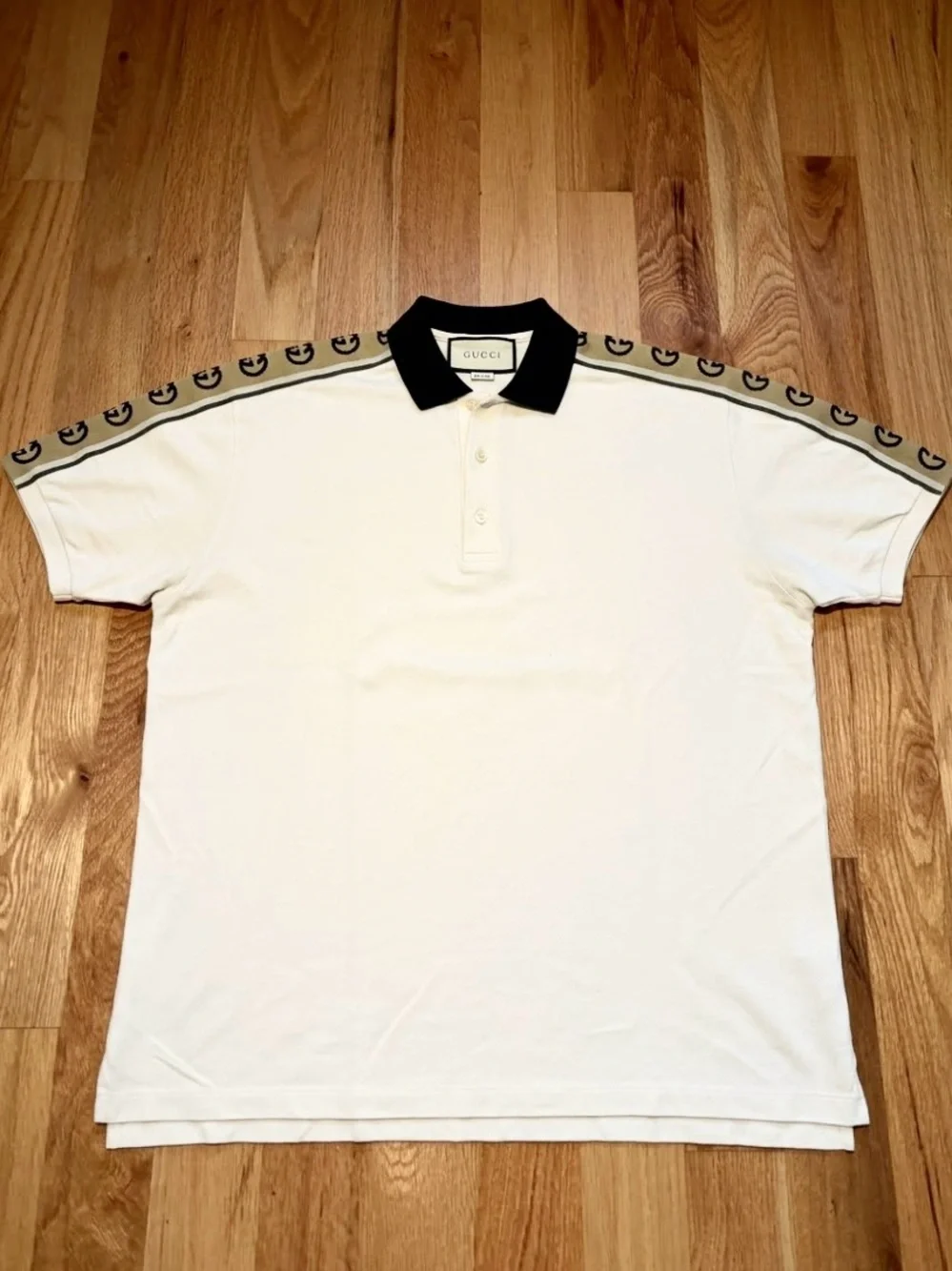 Gucci GG Nylon Logo Tape Polo Shirt